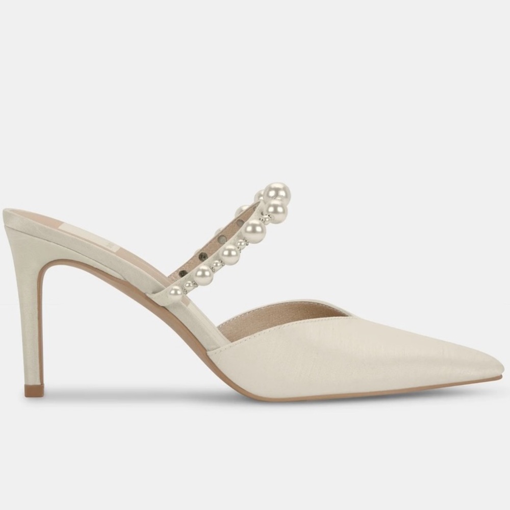 Dolce Vita Kanika Pearl Heels Vanilla Silk